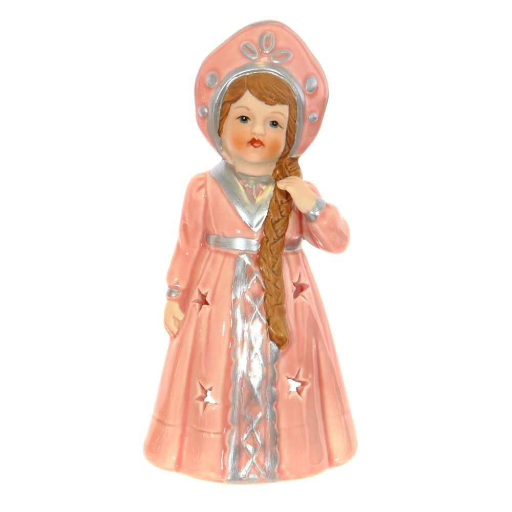 GAEM Подсвечник "Снегурочка" L8 W7 H16 см, 2в.