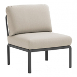 Модуль центральный пластиковый с подушками Nardi Komodo Elemento Centrale, антрацит, панама