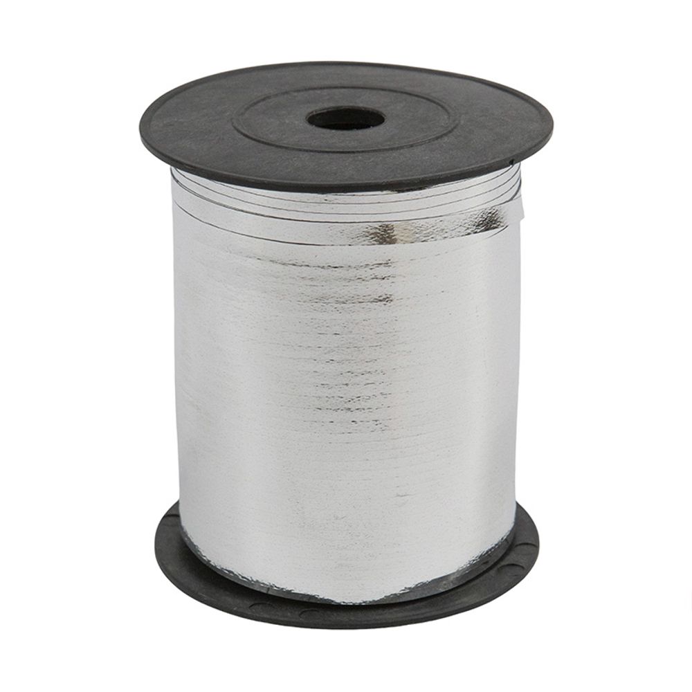 Лента для воздушных шаров серебро металлик 250 м