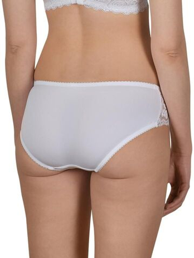 Нежные трусики-слипы с кружевным декором (Размер: 44) (Цвет: белый)