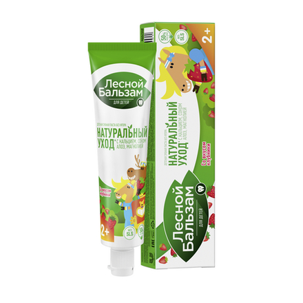 Лесной бальзам Зубная паста детская с 2-х лет (с Соком Алое) 50мл