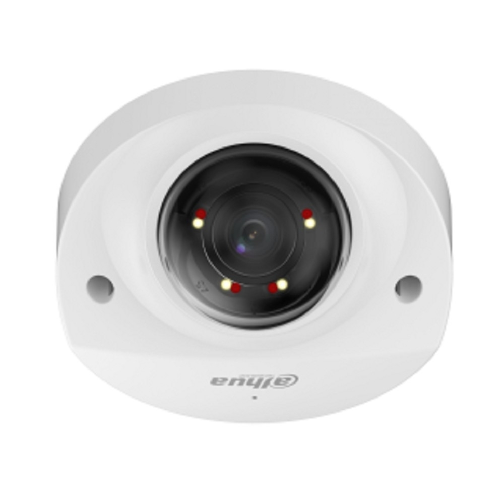 DAHUA DH-IPC-HDBW2249FP-AS-IL-0280B Уличная мини-купольная IP-видеокамера SmartDualLight 2Мп, 1/2.8” CMOS, объектив 2.8мм, видеоаналитика, микрофон, ИК 30м, LED 30м, IP67, IK10, металл
