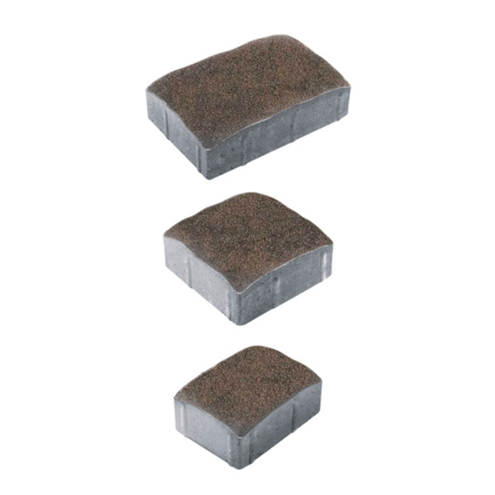 Тротуарная плитка УРИКО, комплект из 3 видов плит, Листопад Гранит Шелковица