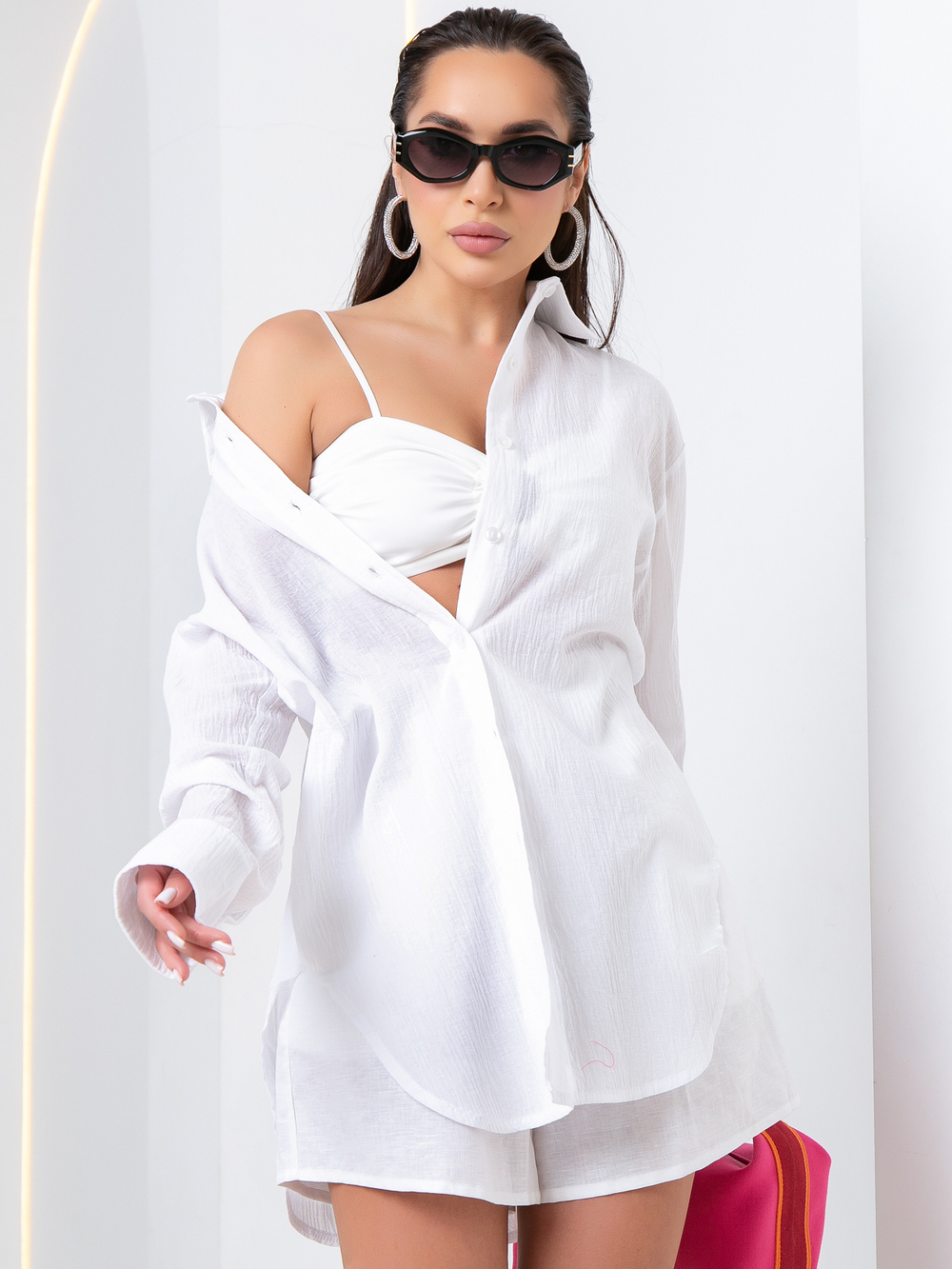 Рубашка пляжная oversize