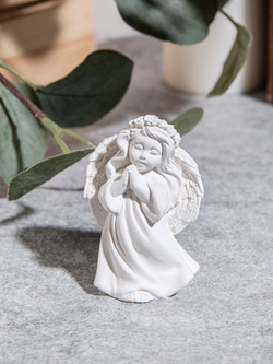 Набор статуэток ангелочки 4 штуки и аромакамень Пион