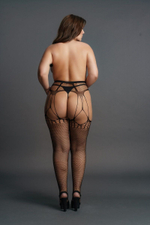 Стрип-панти Shredded Suspender Pantyhose (Размер: XL-XXL-XXXL) (Цвет: черный)