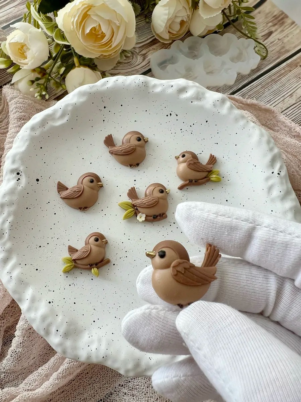 Силиконовый молд "Птички"