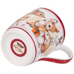 КРУЖКА LEFARD "С НОВЫМ ГОДОМ!" 300 МЛ КРАСНАЯ (КОР=36ШТ.)