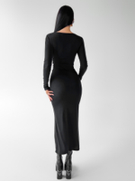 Платье Balnur 1952 длинное облегающее перекрученное на груди