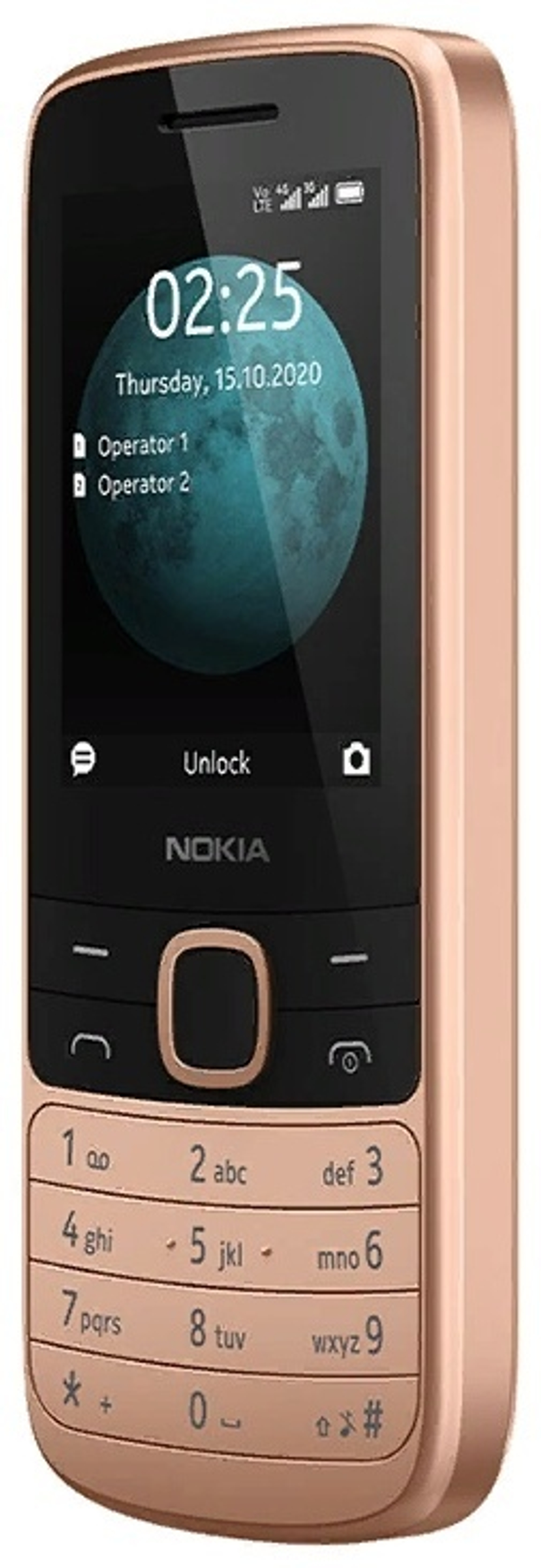Мобильный телефон Nokia 225 4G золотистый