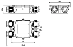 Герметичная распределительная коробка СМ-5818-А