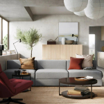 4-местный диван - IKEA JÄTTEBO/JATTEBO/ЯТТЕБО ИКЕА, 71х95х285 см, серый