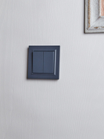 BRITE Выключатель 2-клавишный 10А в сборе ВСР10-2-0-БрМ маренго IEK