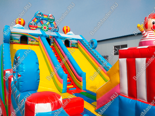 Коммерческий надувной батут "Парк развлечений" 15*8*8 м