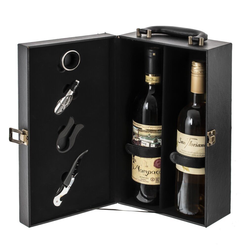 GAEM Шкатулка для бутылок с набором для вина, L34 W19 H12 см
