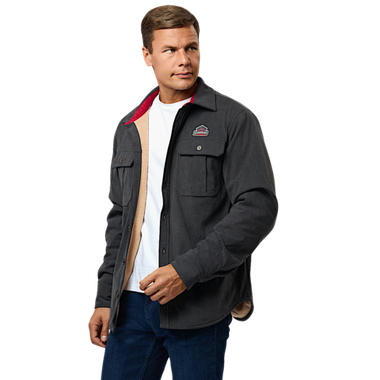 Рубашка Alaskan AVFSGR вельвет с меховой подкладкой Серая -