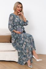 Платье Марго (серо-голубой) Р11-1245/2 Nikol