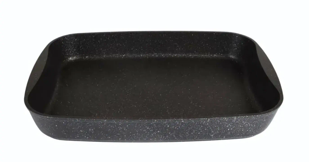 Противень 36,5*26*5,5см АП (темный мрамор)
