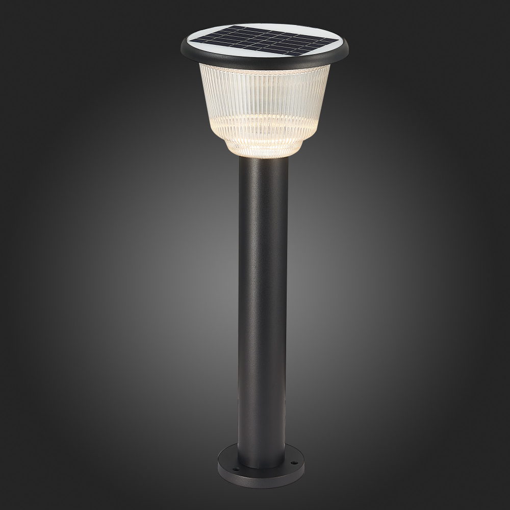 SL9502.405.01 Светильник уличный наземный ST-Luce Черный/Черный, Прозрачный LED 1*2W 3000-6000K SOLARIS