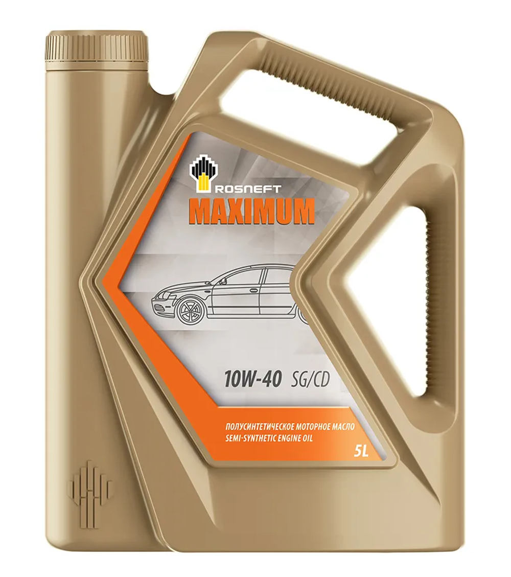 Моторное масло Rosneft Maximum 10W-40, SG/CD, полусинтетическое, 5 л