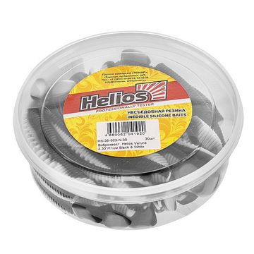 Виброхвост несъедоб. Varuna 4,33'/11см Black & White 30шт. (HS-35-023-N-30) Helios