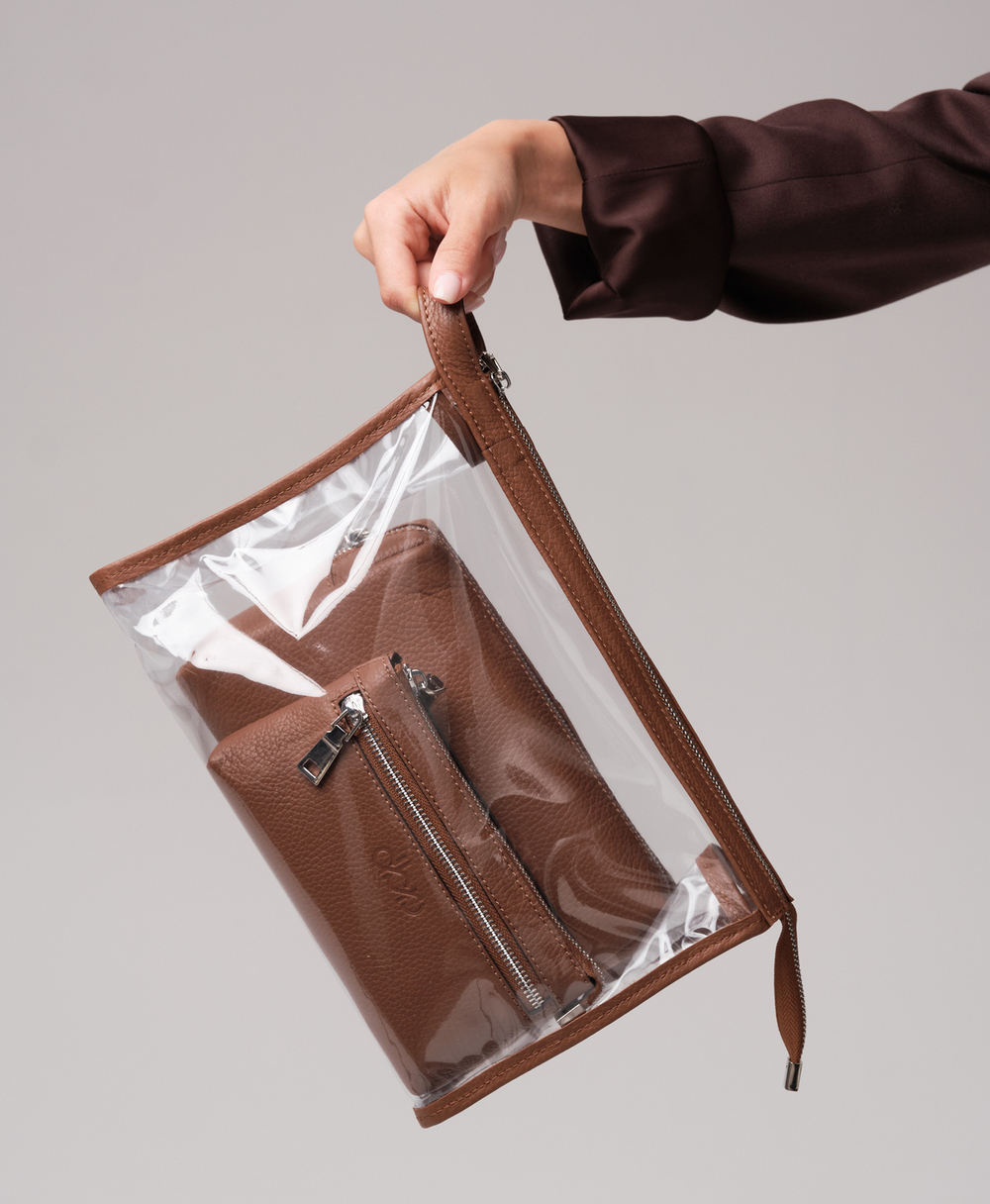 Набор косметичек DBR 15-89 тeмный орех