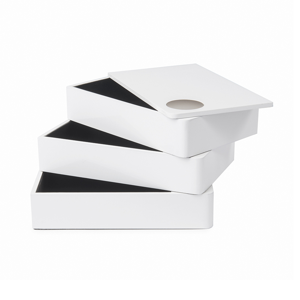 Шкатулка spindle, белая