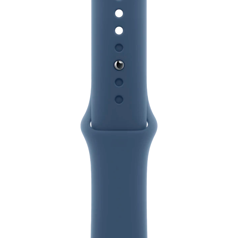 Умные часы Apple Watch SE 2 (2024) GPS, 44mm, Silver Aluminium Case with Sport Band S/M, Denim (Серебристый)