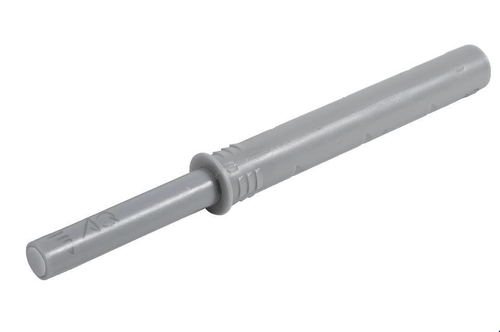 Толкатель регулируемый врезной с каучуковым оконч. усиленный, серый AQ