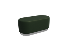 Vermont Пуфик PV-3 Latte Lux 412/Серебро 1000*450*425