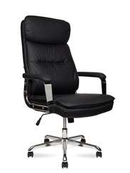 Кресло офисное Atlas (black) черная экокожа