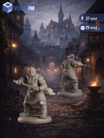 Горожане Пекарь и городская пекарня миниатюры для настольных игр РНИ, ДнД