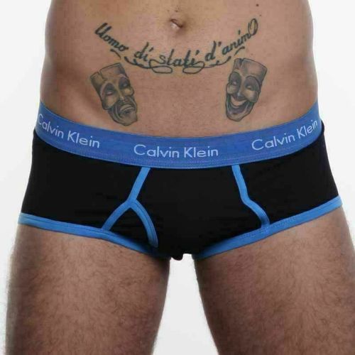 Мужские трусы брифы Calvin Klein 365 Black Blue Brief CK15202