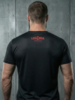Футболка тренировочная мужская черная LEGENDA Кости боевые