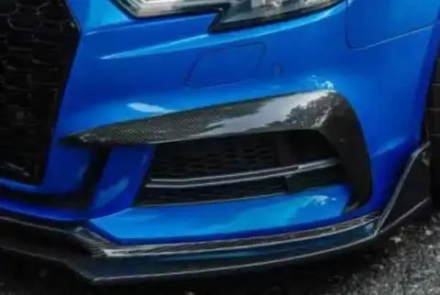 Карбоновые канарды переднего бампера для AUDI A3 S3 8V SEDAN 2017 - 2019 Ауди