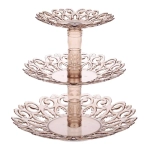 Фруктовница Мелодия 3-х ярусная (тонированный) (комплект 15 шт)