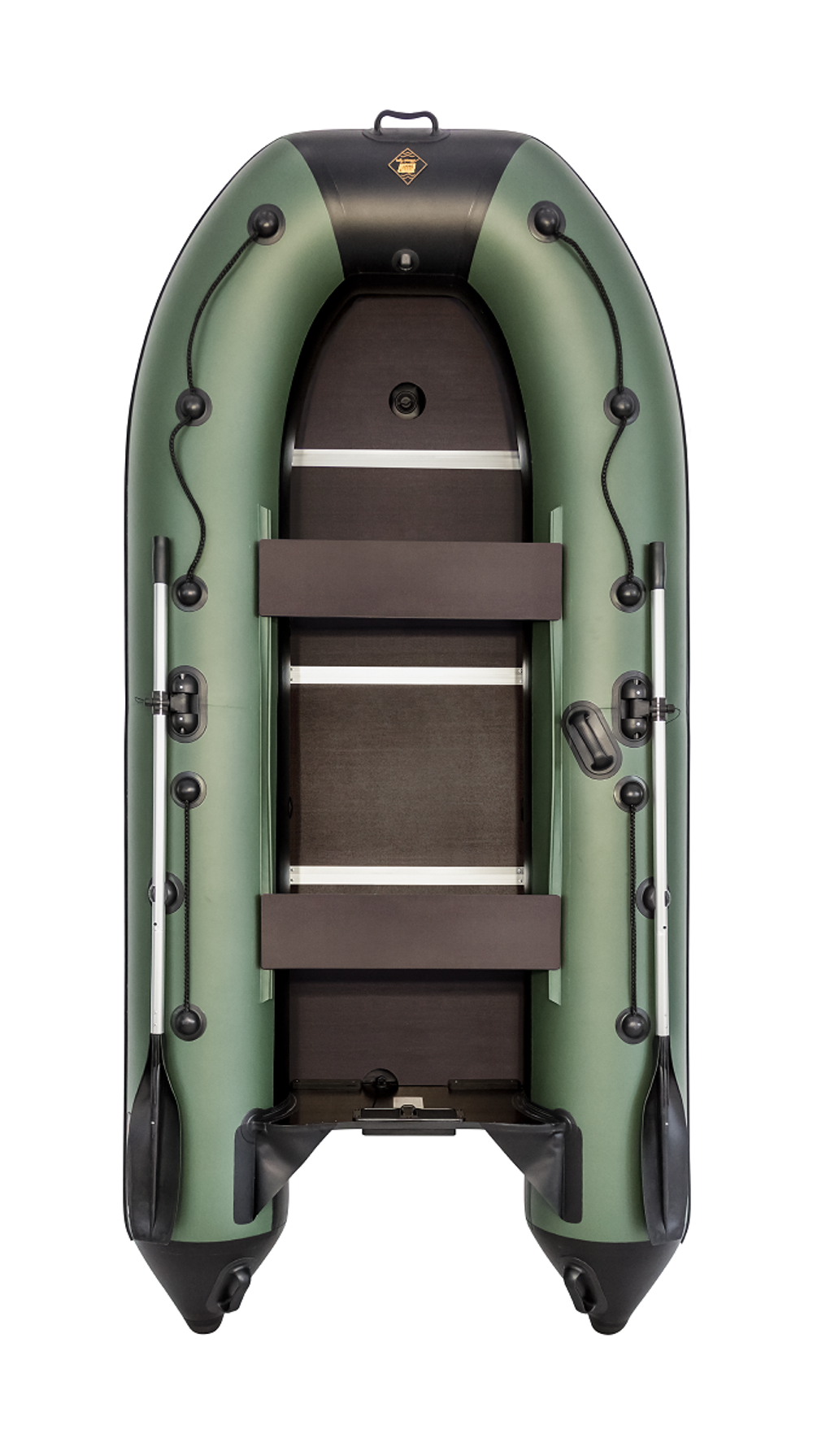 Ривьера 3200 СК зеленый/черный (лодка ПВХ под мотор)