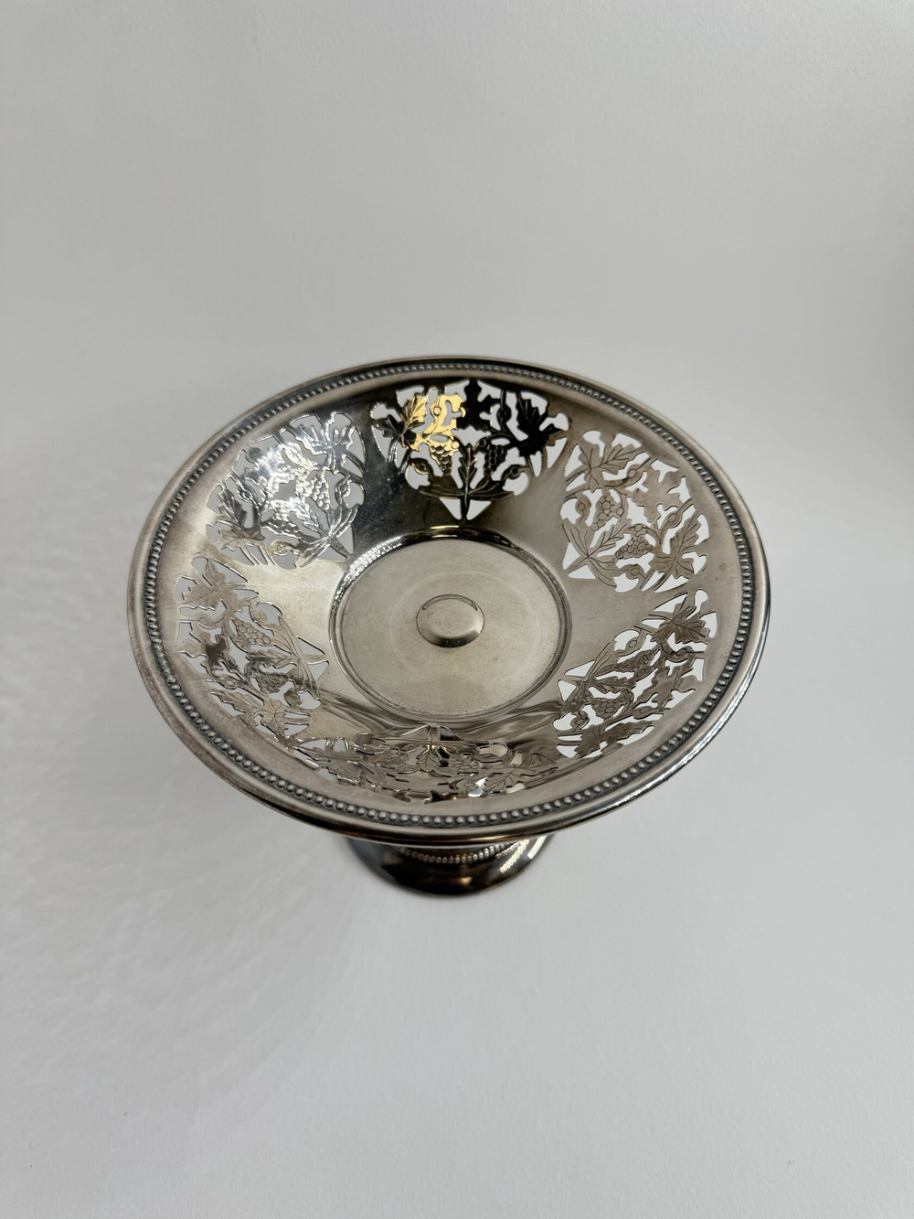 Ваза на ножке/фруктовница Sheffield Silver Co.