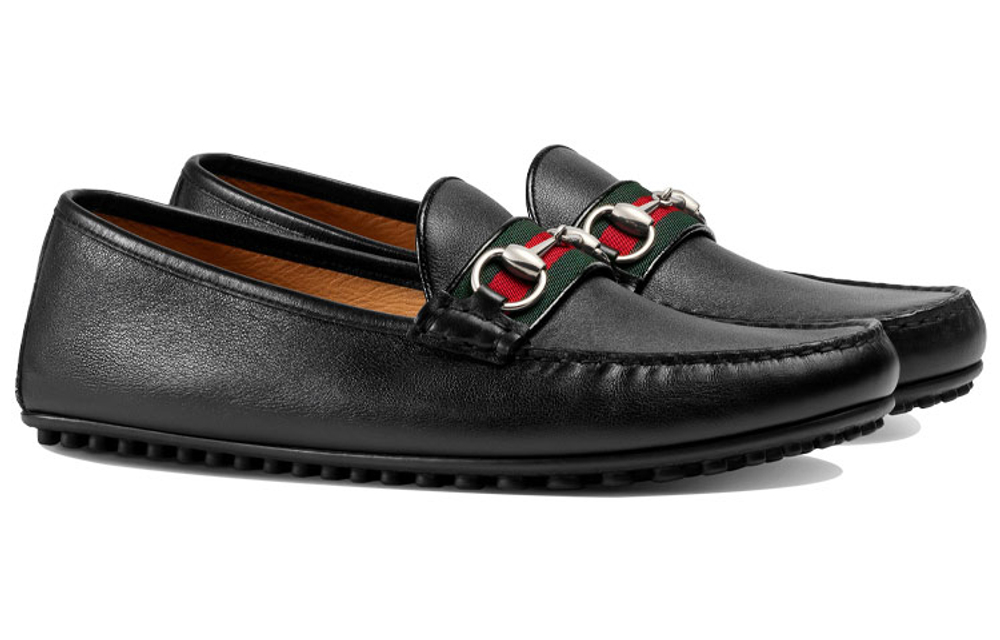 GUCCI Horsebit Leather Loafers