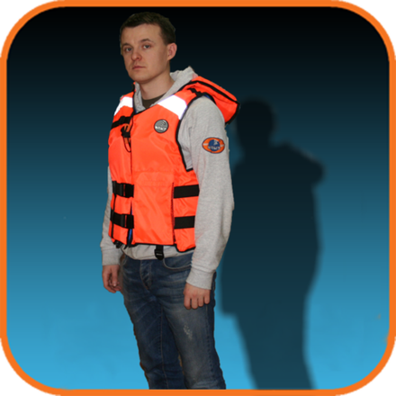 Жилет спасательный Круиз, размер L (100-104), оранжевый