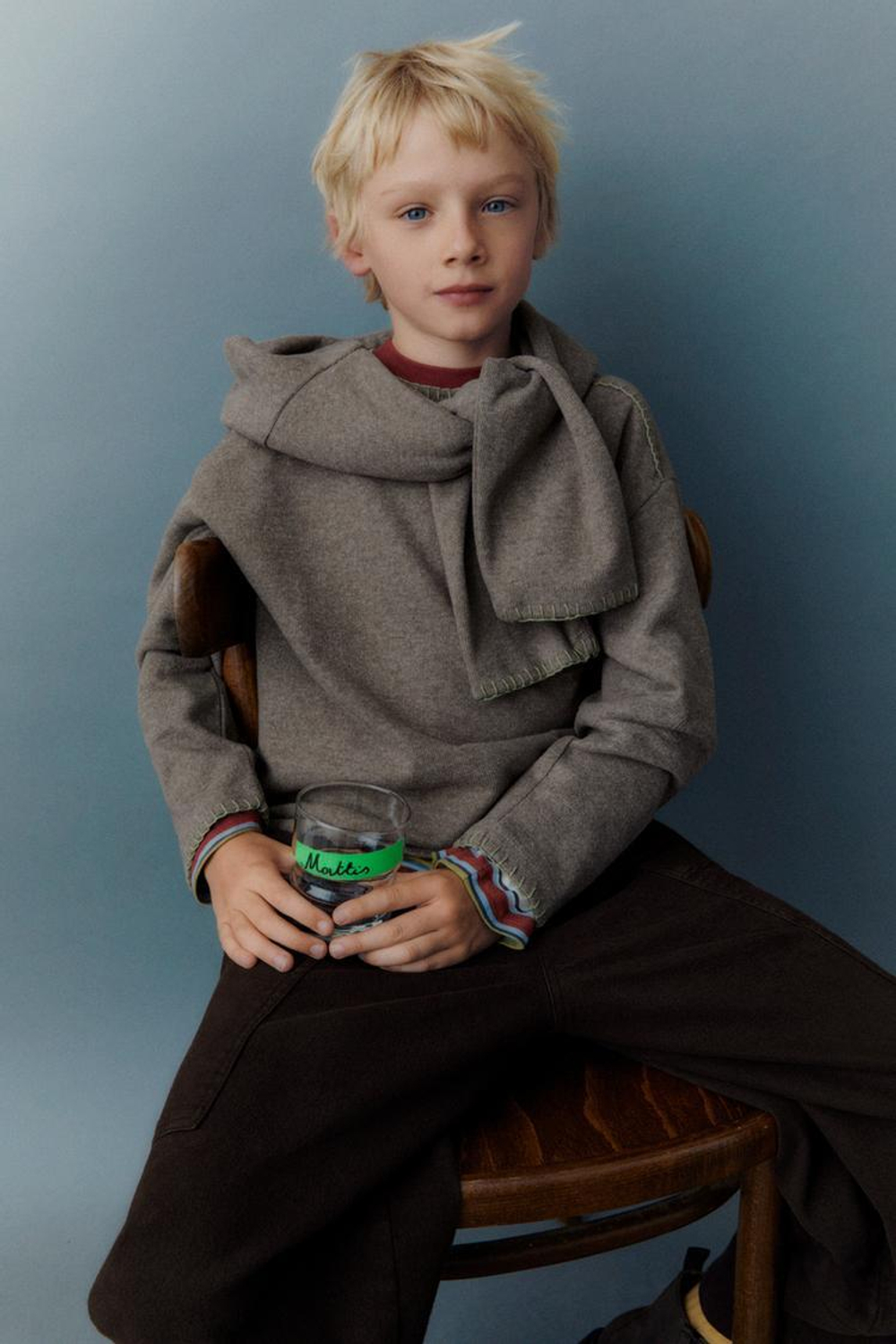 ZARA ФУТБОЛКА SOFT TOUCH С КОНТРАСТНОЙ СТРОЧКОЙ, РЫЖЕВАТО-КОРИЧНЕВЫЙ