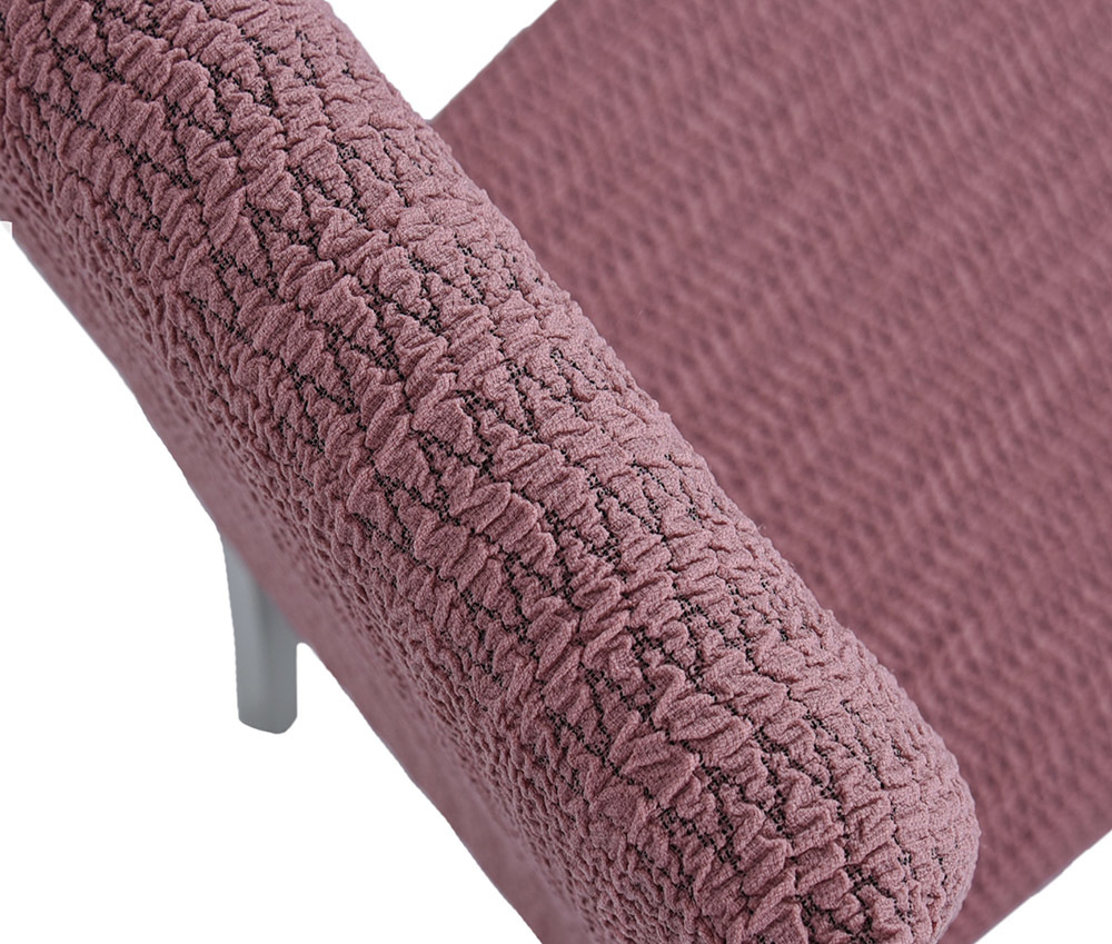 Чехол на стул без оборки Зигзаг, цвет Фуксия