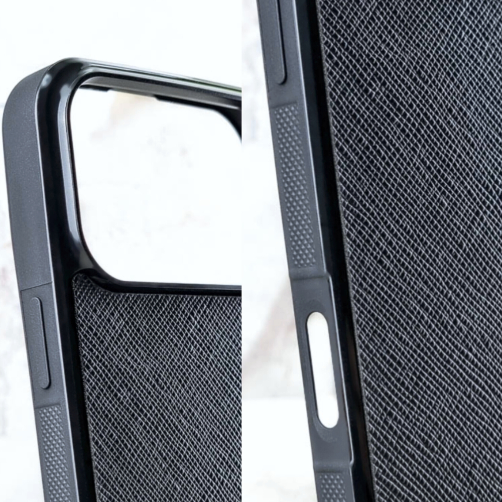 Качественный чехол iPhone с черепом на натуральной коже Saffiano - Euphoria HM Premium - модный аксессуар, брендовый чехол для iPhone