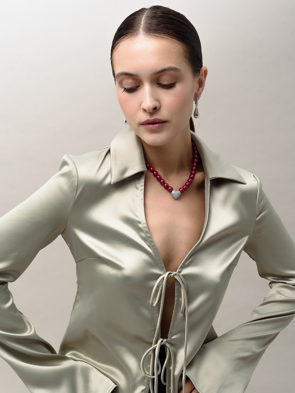 Серьги "Drop" Silver