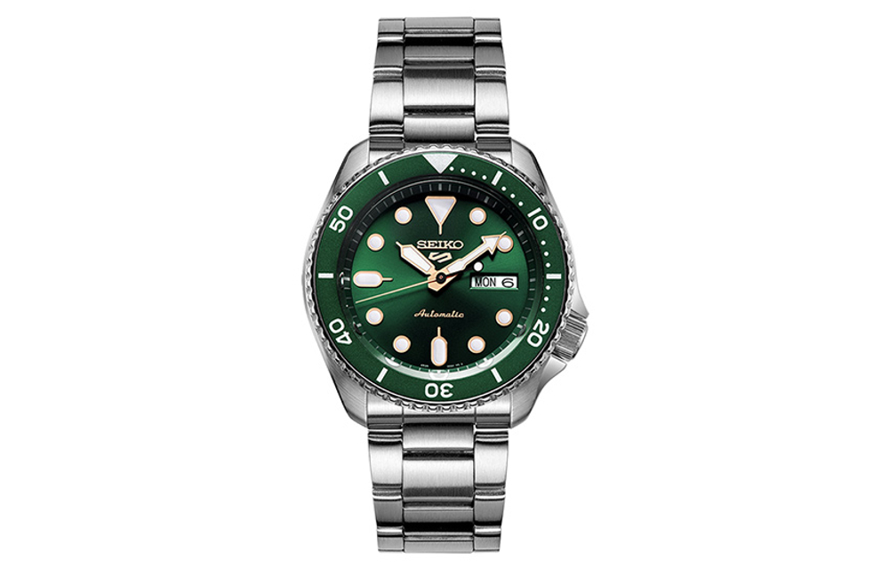 SEIKO SEIKO5 Mechanical Movement Watch Men"s Watches Green Dial