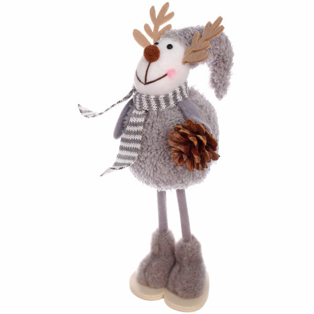 Фигурка «Олененок - Зимнее чудо» 28 см, Графит