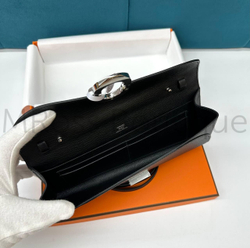 Сумка-клатч Hermes Maillon To Go Wallet черного цвета