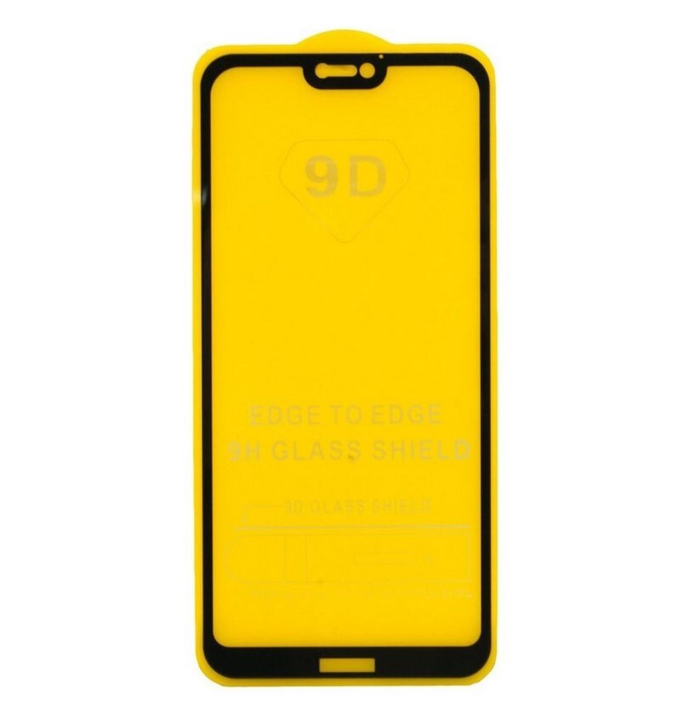 Защитное стекло Huawei P20 Lite (черный) 9D тех.упаковка