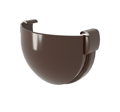 Заглушка желоба Дизайн 135 ПВХ Grand Line коричневый