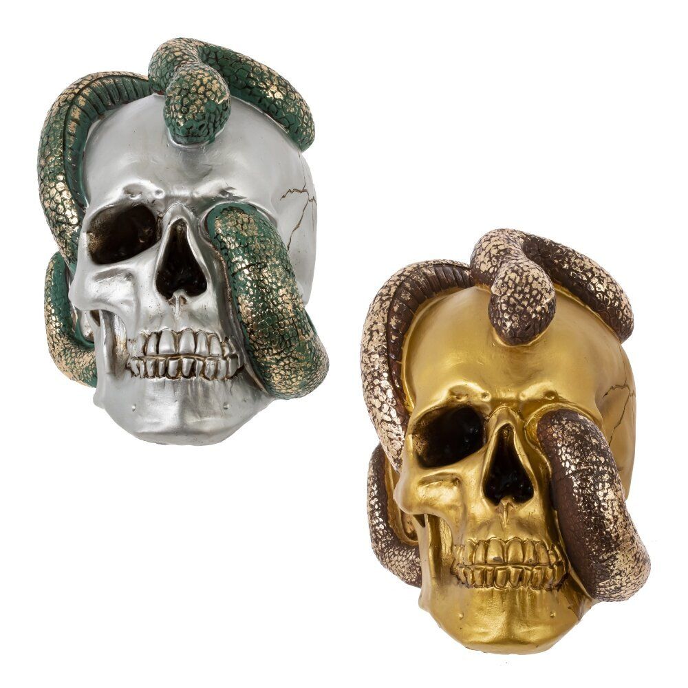 GAEM Копилка "Череп со змеей", L23 W16 H18 см, 2в.